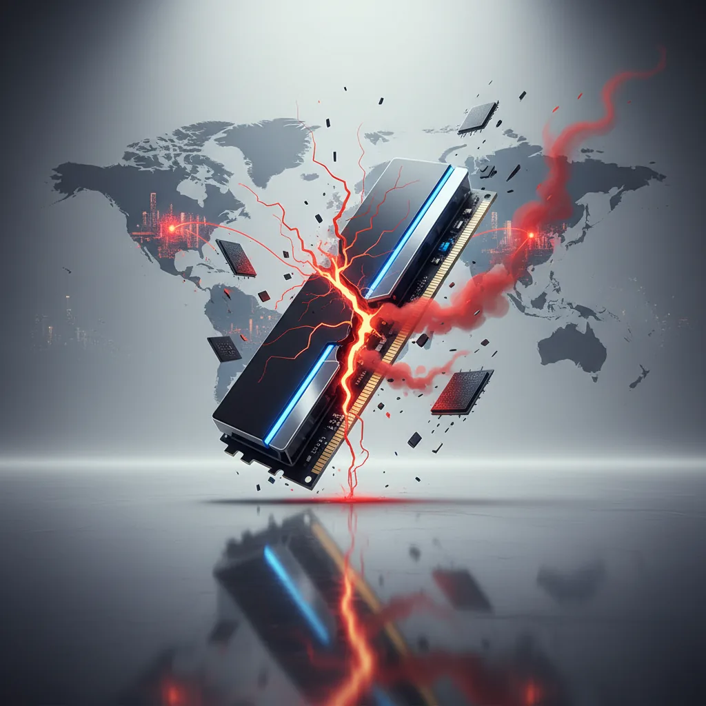 Editorial illustration for: Global Memory Supply at Risk: How Samsung Labor Strikes Could Trigger a Massive RAM Shortage