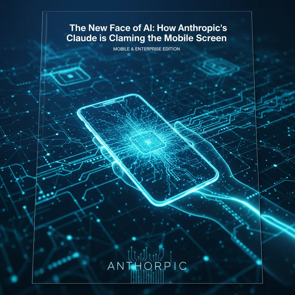 Editorial illustration for: The New Face of AI: How Anthropic’s Claude is Claiming the Mobile Screen
